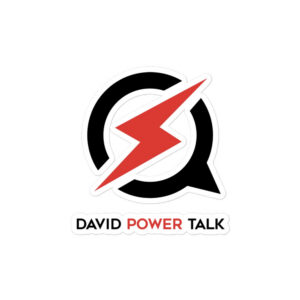 David Power Talk — Icon Logo Kiss-Cut Sticker