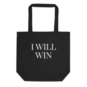 I Will Win — Serif Tote Bag