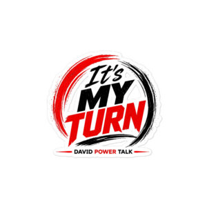 It's My Turn — Circle Badge Kiss-Cut Sticker