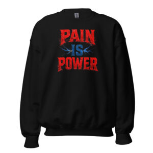 Pain Is Power — Lightning Crewneck Sweatshirt