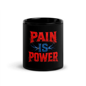 Pain Is Power — Lightning 11oz Mug (Black)