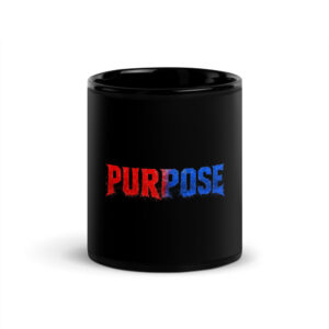 Purpose — Splatter 11oz Mug (Black)