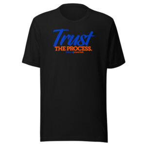 Trust The Process — Blue & Orange Tee