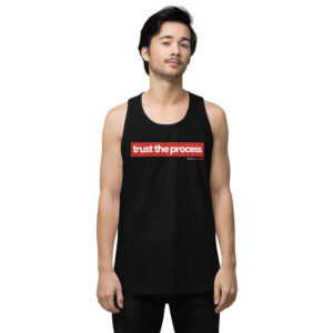Trust The Process — Red Bar Tank Top