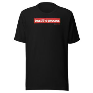 Trust The Process — Red Bar Tee