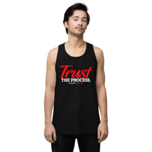 Trust The Process — Red Brush Tank Top